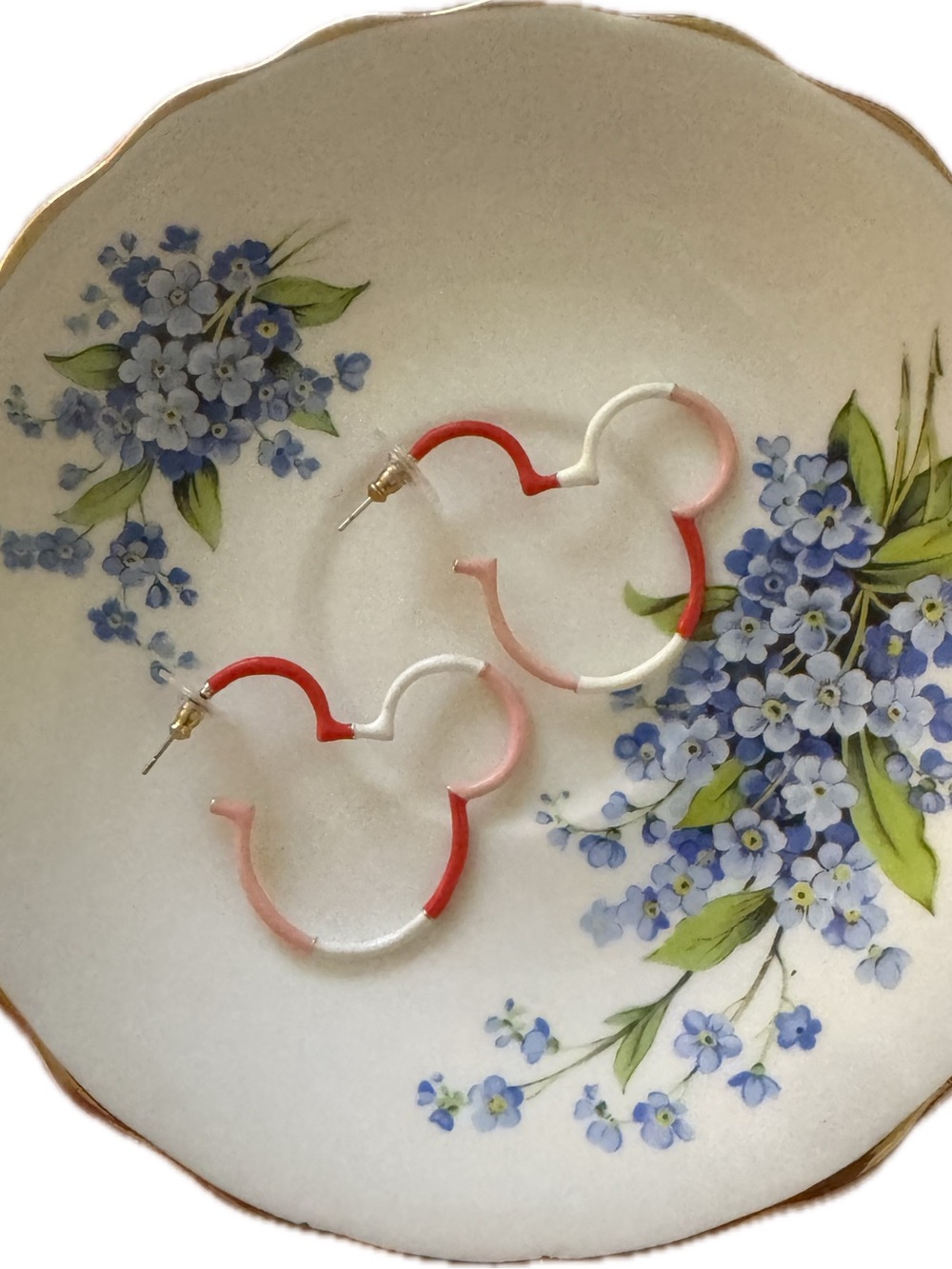 Disney - Pink, Red, and White Mickey Earrings
